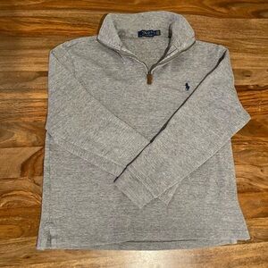 Vintage Polo Ralph Lauren Gray Quarter-Zip Pullover